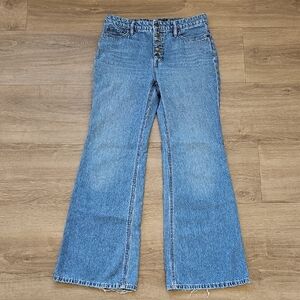 Ralph Lauren Black Label Wide Leg Flare Jeans Womens Size 6